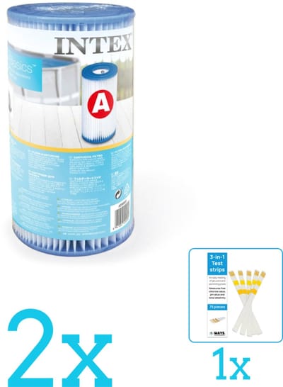 Intex Filtercartridge Type A 29000 - Filter voor filterpomp - Volumebundel - Filter - 2-delig