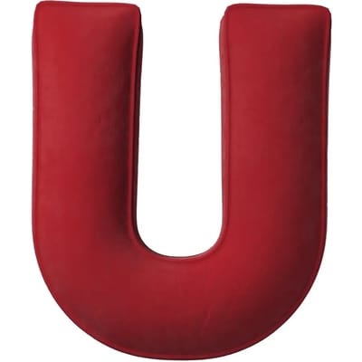 Kussen letter u Yellow Tipi Posh Velvet