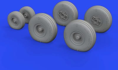 Eduard Modelbouwpakket - 672263 C-130 wheels for Resin onderdeel - 1:72 - Modelbouw