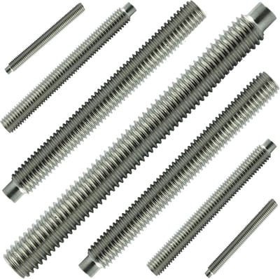 Set Schroeven - Stelschroeven Binnenzeskant - Vastzetten Onderdelen - Roestvrij Staal VA A2 - M8 X 80 mm - Zilverkleurig