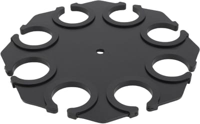 Multi Microfoonhouder - Microfoonstandaard Organizer - Podium Optredens - 8 Microfoons Slots - 36mm Gatdiameter - Zwart