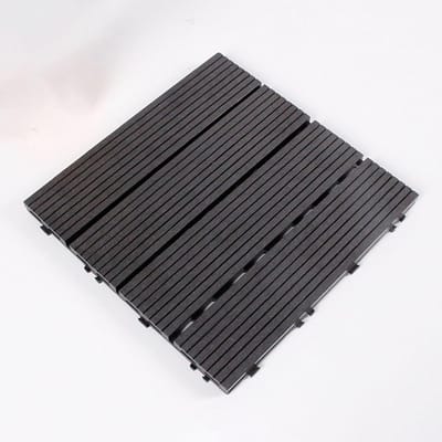 Terrastegels Composiet - Vloerpanelen Buiten - Terras Aanleggen - Kliksysteem Installatie - 30x30 cm - Bruin