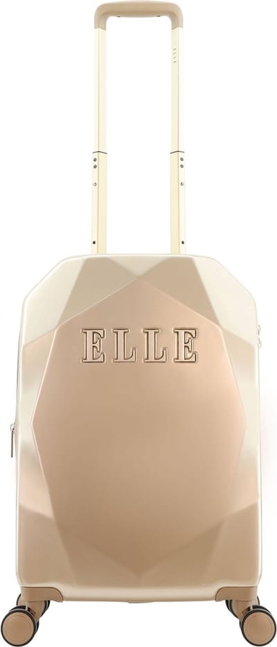 ELLE - Diamond | Handbagage Harde Koffer / Trolley / Reiskoffer - 56.5 cm (Small) - Taupe - Taupe / Small