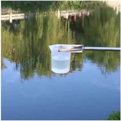 Watermonstername Kit - Water Sample Tool - Waterkwaliteit Testen - Telescopische Steel - Tot 7 meter - Zilver