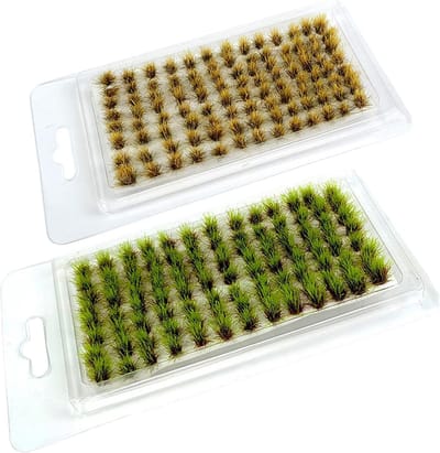 Gras Plukjes Set - Landschapsgras Miniatuur - Modelbouw Diorama - Nylon Vezels - 25x15cm - Stijl D
