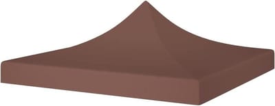 Partytent Dak - Tent Overkapping - Buitenfeest Bescherming - UV- en weerbestendig - 2x2 meter - Bruin