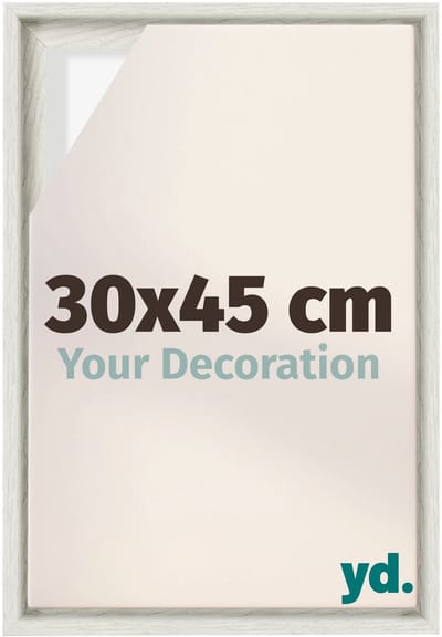 Your Decoration - Baklijst 30x45 cm - White Wash - Baklijst voor Canvas - MDF - Lyon