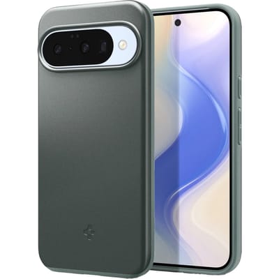 Spigen Thin Fit MagFit Hoesje Geschikt voor Google Pixel 10 / 10 Pro - Back Cover - Compatibel met MagSafe & PixelSnap - Groen