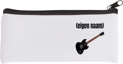 Akyol - zwarte elektrische gitaar met eigen naam Etui - Gitaar - muziek liefhebbers - gitaristen - gitaar liefhebbers - verjaardag - cadeau - kado - 20 bij 9 cm