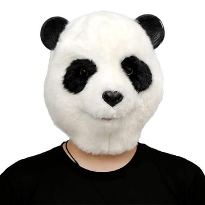 Realistisch Panda Masker van Latex voor Halloween, Carnaval en Feestelijke Kostuums - Volledig Hoofd Masker