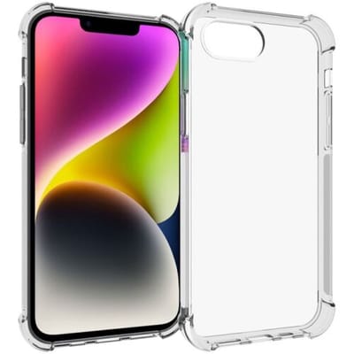ShieldCase Shock case geschikt voor de Apple iPhone 16e / iPhone 17e hoesje - schokbestendig telefoonhoesje - transparante backcover met verstevigde randen - TPU/Siliconen hoesje (transparant)