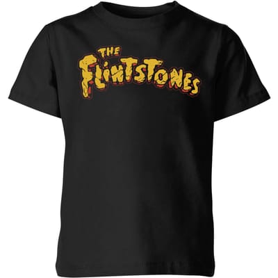 The Flintstones Logo Kids' T-Shirt - Black - 110/116 (5-6 jaar)