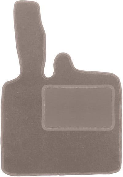 Bestuurdersmat beige voor: Smart ForTwo I met poot (1998-2007)