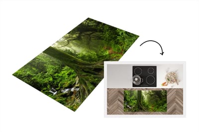 Keukenloper - Loper keuken - Jungle - Groen - Azië - 120x60 cm - Keukenloper vinyl