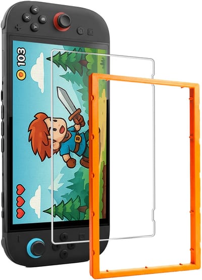 Beschermglas Geschikt voor Nintendo Switch 2 Screenprotector Met Frame Tempered Glass - Screenprotector Met Installatie Frame Geschikt voor Nintendo Switch 2 Screen Protector