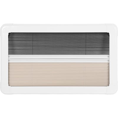 RV Binnenraamgordijn 24 x 16 inch UV-blokkerend Warmte-isolerend Privacybescherming Plissé Gordijn voor Camper Van Caravan gray