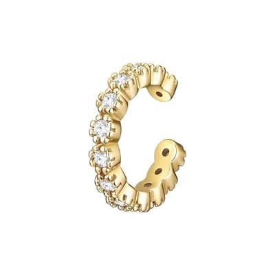 Gems München Single Dames  925 sterling zilver 13 Zirconia One Size Geelgoud 32013948