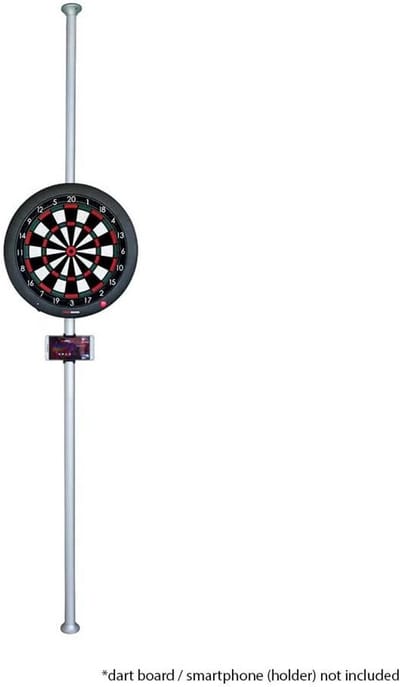 Dartbord Statief - Verstelbare Standaard - Thuis Spelen - Robuust Aluminium Frame - 148-270 cm - Zilver Zwart