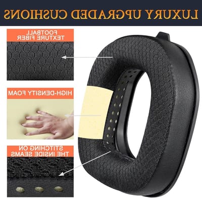 Vervangende oorkussens voor gaming headset, comfortabele earpads met geluidsisolerende schuim.