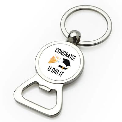 Akyol - congrats you did it flesopener - Geslaagd - studenten - cadeau - geslaagd - student - gefeliciteerd - 9 bij 3 cm