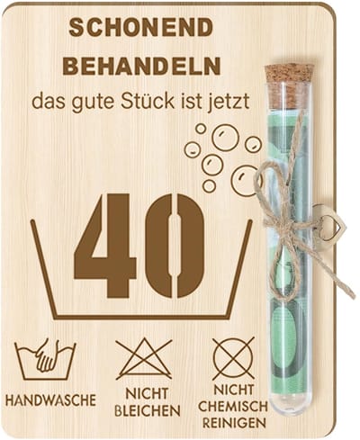 Dailygoods- Geldcadeaus Houten Verjaardag - Grappige Verjaardagskaart