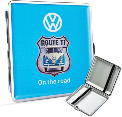 Sigarettendoosjes Volkswagen On The Road - Turquoise - Metaal - 20 Sigaretten