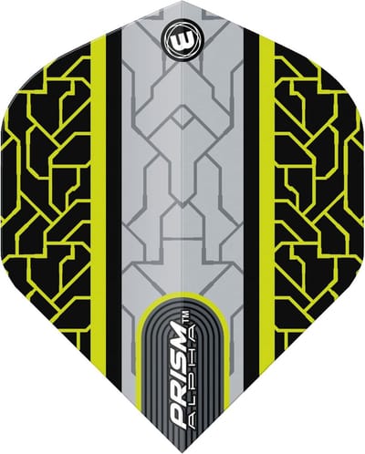 Dart Flights - Vleugels Set - Precisie Darts - Sterke 100 Micron - 3 Stuks - Zwart Geel