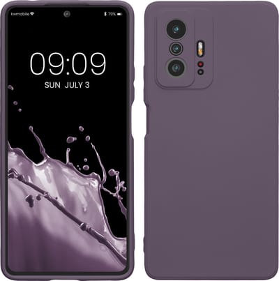 kwmobile telefoonhoesje geschikt voor Xiaomi 11T / 11T Pro - Hoesje voor smartphone - Back cover in Bleke iris
