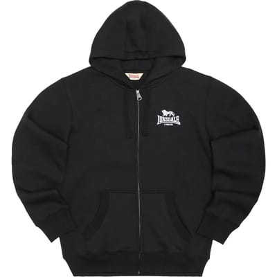 Lonsdale Rotherhithe Sweatshirt Met Rits Zwart XL Man