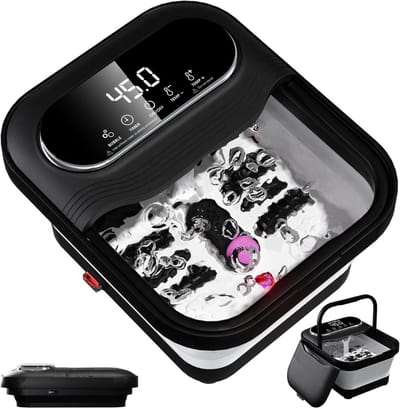Florixa® Voetenbad met Massage - Voetenbad - Voetmassagebad - Touchscreen - Zwart - 34x 13x 41cm; 2.56 kg