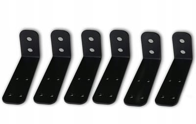 MUVV - 6x hoekbeugel voor gymnastiekladder, waarmee de afstand van de ladder tot de muur vergroot kan worden 110x50 mm - alleen geschikt voor MUVV-ladders