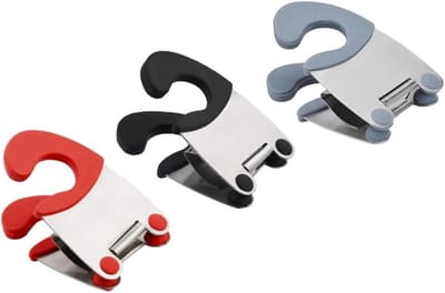 Dailygoods- Potclip - 3-delige Set - Hittebestendig - Roestvrij Staal - Antiverbranding - Keukenaccessoires - Compact Formaat - Keukenclip
