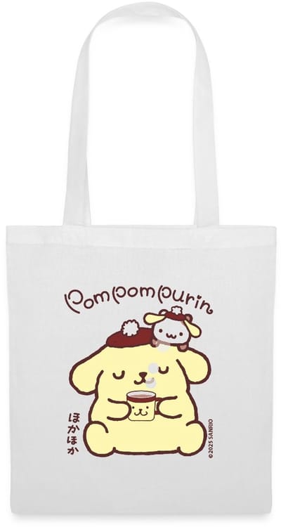 Pompompurin Drinkt Koffie Met Muffin Tas Van Stof Schoudertas