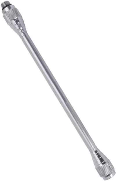 Verlengbuis Gaslamp - Verstelbare Paal - Buitenverlichting Plaatsen - Telescopische Actie - 157-23 cm - Zilver