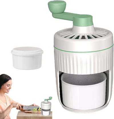 Draagbare IJsmachine - Crushed Ice Maker - Cocktails Maken - Handmatig Zonder Stekker - 21.5x13.6x21.5 cm - Groen
