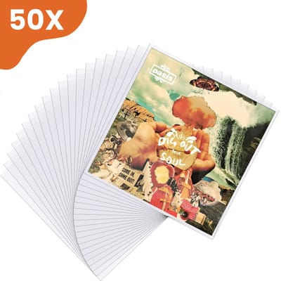 LP Hoezen 50 Stuks – Stevige Buitenhoezen - Biedt Jarenlange Bescherming - Glashelder - Vinyl Beschermhoezen - Platen Hoes - Outer Sleeves - Beschermhoes