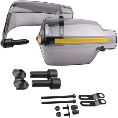 Motorfiets Handkappen - Stuur Windkappen - Bescherming Stuur - Universele Pasvorm - 20x13 cm - Transparant