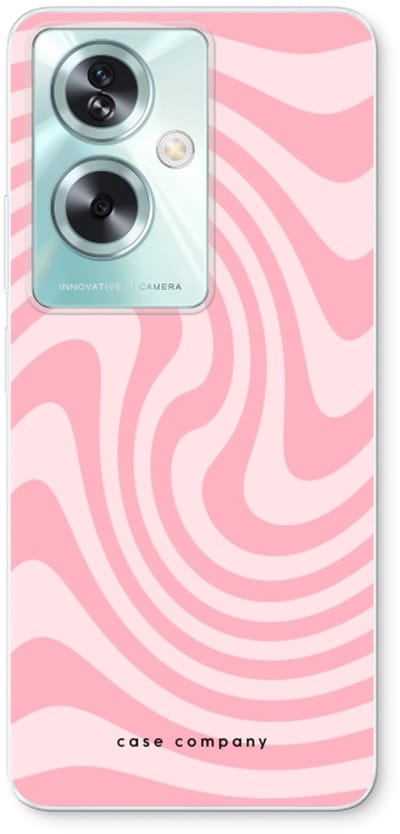 Case Company® - Hoesje geschikt voor Oppo A79 hoesje - Swirl Roos - Soft Cover Telefoonhoesje - Bescherming aan alle Kanten en Schermrand