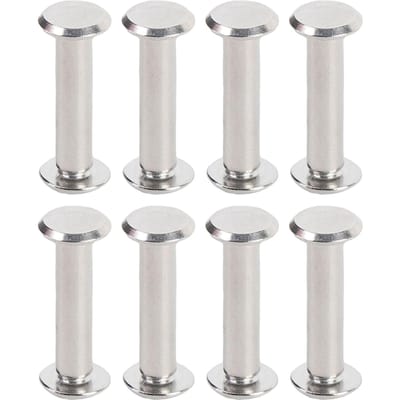 40 Set Leerbewerking Klinknagel M4 Roestvrij Staal en Legering Multifunctionele Ronde Platte Kop Schroef Nagel