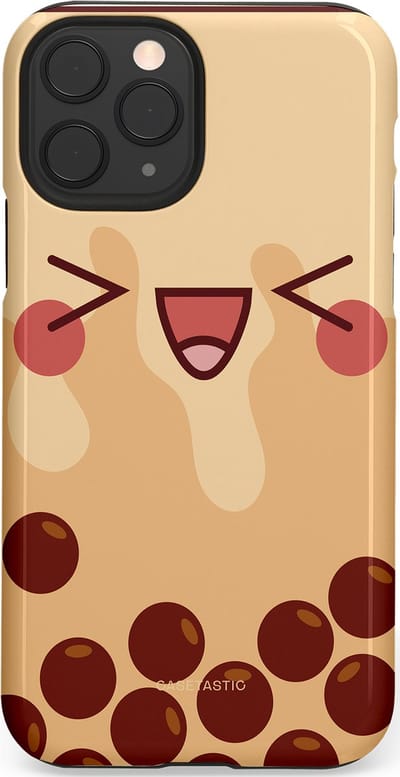 Casetastic Hoesje Geschikt voor Apple iPhone 11 Pro - Stijlvolle Beschermende Duo-layer Case - Smeltende caramel bolletjes