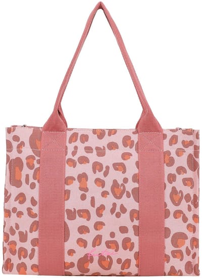 Fritzi aus Preußen schoudertas Tote Shopper Canvas Leo Brick roze