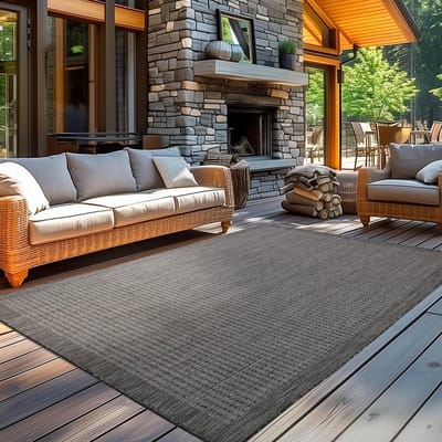 Dailygoods- Buitentapijt Weerbestendig - Plat geweven - Tuin - Balkon - Patio - 200 x 290 cm - 100% polypropyleen - Tuinmat