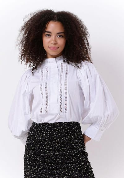Notre-V Blouse Nv-avalyn Dames - Jurken - Wit - Maat XS