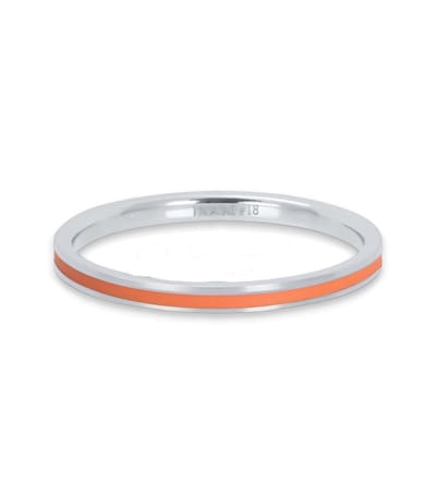 IXXXI jewelry Vulring Line Coral zilverkleurig 2 mm - maat 17