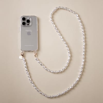 Hendy telefoonhoesje met koord - Pearl Long Telefoonketting - iPhone 7 / 8 / SE (2DE GENERATIE)