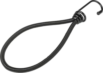 Scoby - Spanelastiek - Bagagespanner - Elastiek met Haak - Bungee Cord - 20CM - 6 Stuks - Zwart