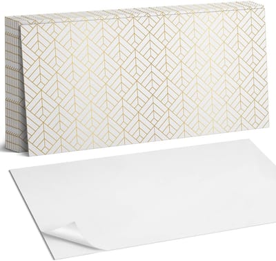 Coloray Plaktegels - 3D bladpatroon Zelfklevende Wandtegels - 40 cm x 20 cm - Wit Plaktegels - 10 stuks - Rechthoek PVC Tegels - Plaktegels Badkamer - Vloertegels Zelfklevend - Vinyl Tegels Zelfklevend - Portugese Tegels