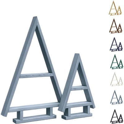 be4nature Geïmpregneerde Houten Kerstboom Set van 2 Silver - Handgemaakte Dennenbomen voor Binnen & Buiten, Zelf te Creëren Kerstdecoratie