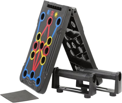 Push-up Board - Fitness Board - Kracht Training - Opvouwbaar Ontwerp - 66 x 19.5 cm - Zwart