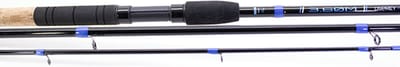 JVS Osprey Method Feeder - 12ft - Feederhengel - 2 Toppen - Kurk Handvat - Werphengel - Zwart
